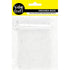 White - Silver Organza Bag with Glitter